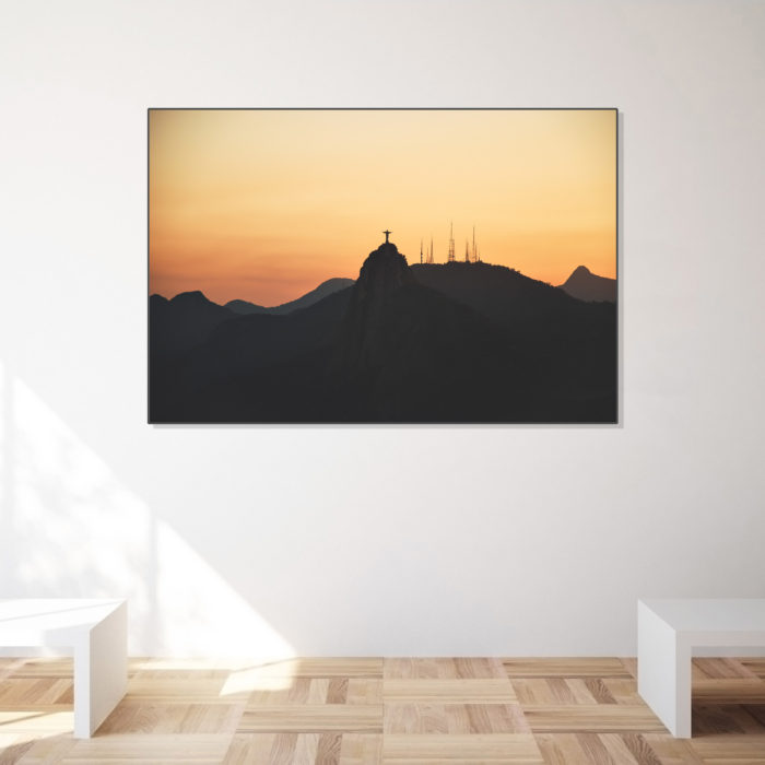 Quadro cidade maravilhosa, quadro corcovado, Quadro cristo redentor, seu quadro, fine art, quadro fine art, quadro de decoração, quadro para sala, quadro para casa, quadro para o quarto