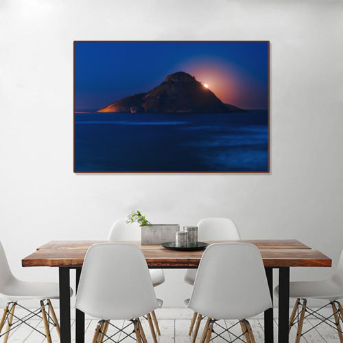 Quadro recreio dos bandeirantes, quadro lua cheia, praia da macumba, quadro Rio de Janeiro, seu quadro, fine art, quadro fine art, quadro de decoração, quadro para sala, quadro para casa, quadro para o quarto